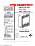 Vermont Castings H33BDVRRN Operating instructions