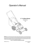 MTD 11A-549R730 Operator`s manual