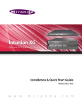 Miranda M848-9005-480 Installation guide