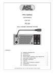 ASL INTERCOM PS 230 User manual