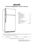 Sears Kenmore SR6149 Owner`s manual
