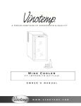 Vinotemp VT-18TEDS Operating instructions