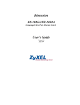 ZyXEL Communications ES-1024B User`s guide