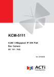 ACTi KCM-5111 Hardware manual