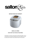 Salton elite SCM015 Instruction manual