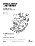 Craftsman 315.114232 Operator`s manual