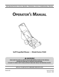 MTD Series V560 Operator`s manual
