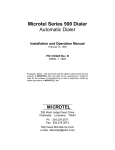 Microtel Series 500 Dialer Automatic Dialer - Microtel-Inc
