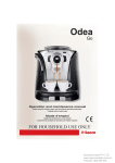 Saeco Odea Go Operating instructions