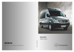 Mercedes-Benz Sprinter Operator`s manual
