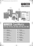 Waeco CR series Instruction manual