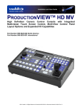 VADDIO PRODUCTIONView HD-SDI MV User guide