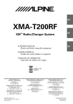 Alpine XMA-T200RF Owner`s manual