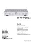 Rotel RA-10 Owner`s manual