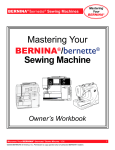Bernina 1005 Owner`s manual