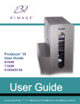 Rimage Producer III 8100 User guide