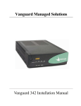 Vanguard 342 Installation manual