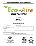 Eco-Aire 2402 Instruction manual