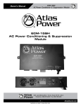 Atlas ECS-3 Owner`s manual
