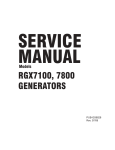 Robin America RGX7100 Service manual