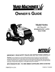 Yard Machines 699 Specifications