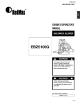 RedMax US-1 EBZ5100Q Operator`s manual