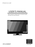 ProScan 37LC30S57 User`s manual
