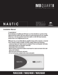 MB QUART NAU460 Installation manual
