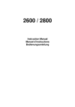 ELNA 2800 - Instruction manual