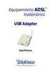 movistar Wireless USB Adapter User manual