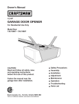 Craftsman 139.18987 Owner`s manual