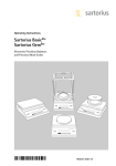 Sartorius Basic lite Operating instructions