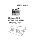 BOXLIGHT Matinee 1HD User`s guide