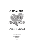 Mesa/Boogie Heartbreaker Owner`s manual