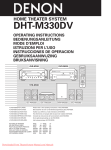 Denon DVD-M330 Operating instructions