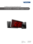 V-D2425B / V-D2440B Digital Clock