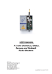 RTcom Radio Modems User manual