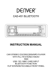 Denver CAD-451 Instruction manual