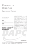 DeVilbiss FA752-2 Operator`s manual