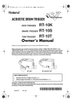 Roland RT-7K Owner`s manual