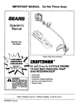 Craftsman 358.798420 Operator`s manual