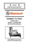 RAMSET T2 TOOL Operating instructions