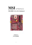 MSI K7T266 Pro2-A Instruction manual