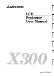 Mitsubishi X300U User manual