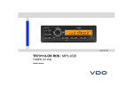 VDO TR 7311U-OR - Owner`s manual