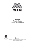 Mi-T-M Kerosene Portable Heaters Operator`s manual