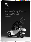 Shadow Caddy SC-1000 User manual