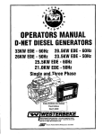 Westerbeke 28.5KW EDE-60Hz Installation manual