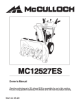 McCulloch MC12527ES Owner`s manual