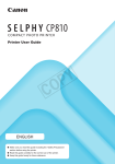 Canon SELPHY CP810 User guide